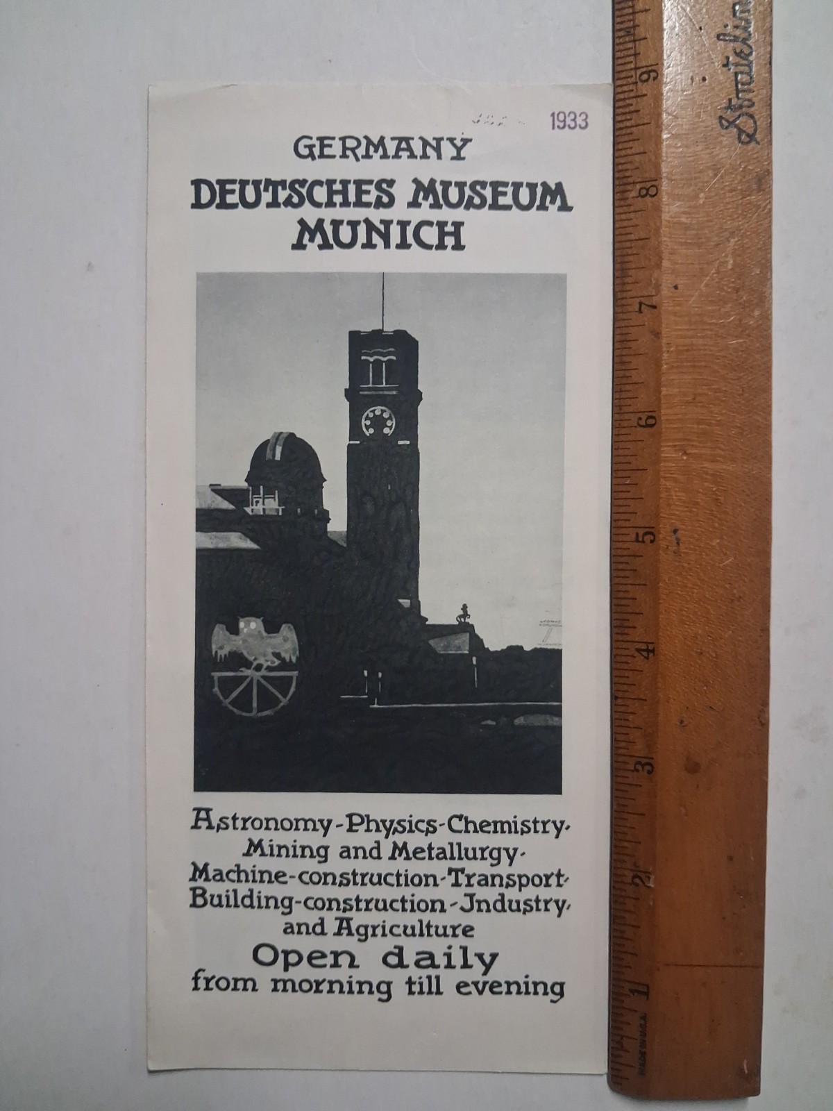 1933 MUNICH Munchen GERMANY American brochure