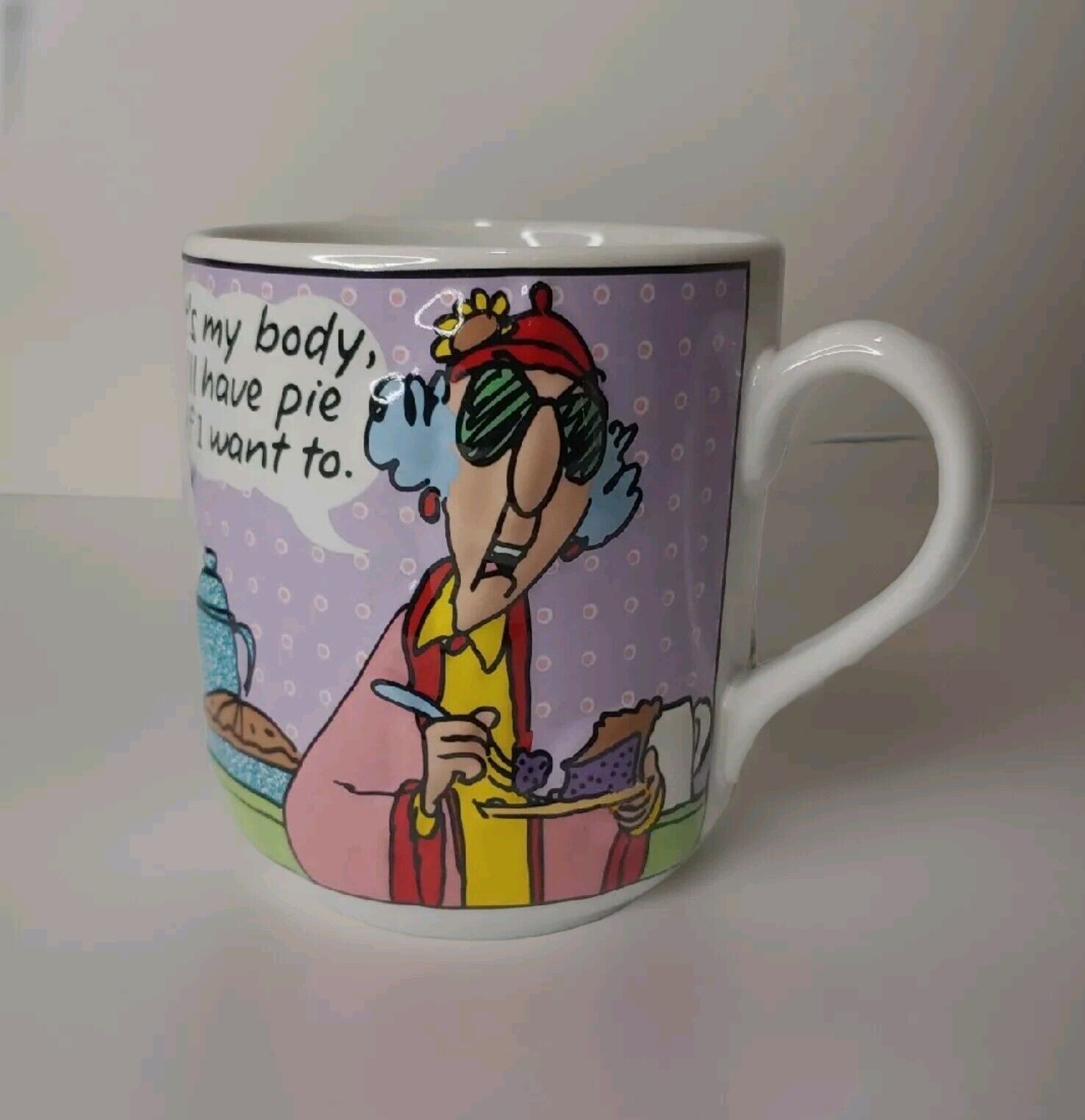 Vintage Hallmark Maxine Coffee Mug 3D Humor Comic Cup J Wagner