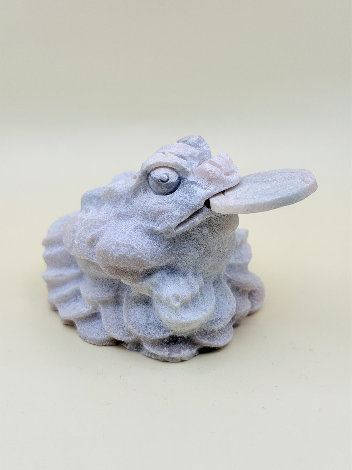 Stunning Pink Opal Money Toad With Removal Coin For Good Fortune Natural Crystal Stunning Pink Opal Money Toad With Removal Coin For Good Fortune Natural Crystal