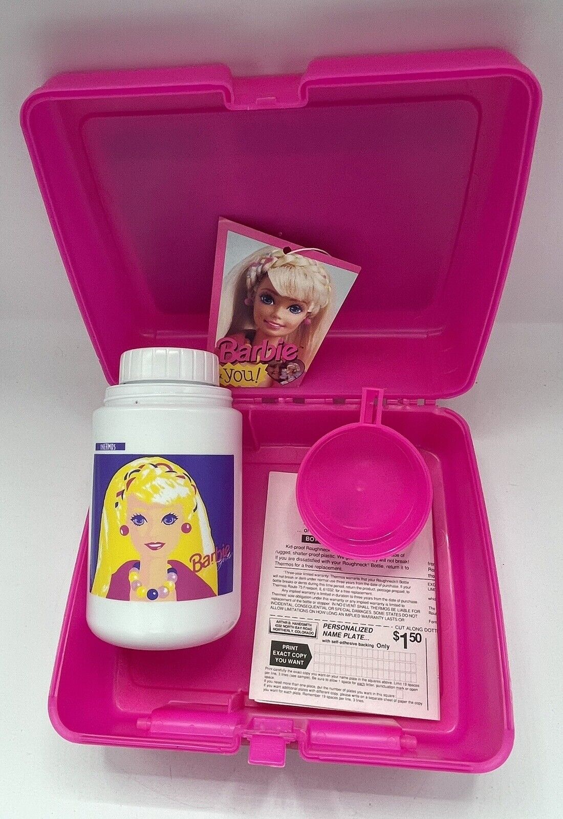 Vintage 1993 Mattel Barbie And You Lunchbox & Thermos NEW NeverUsed #04120510512