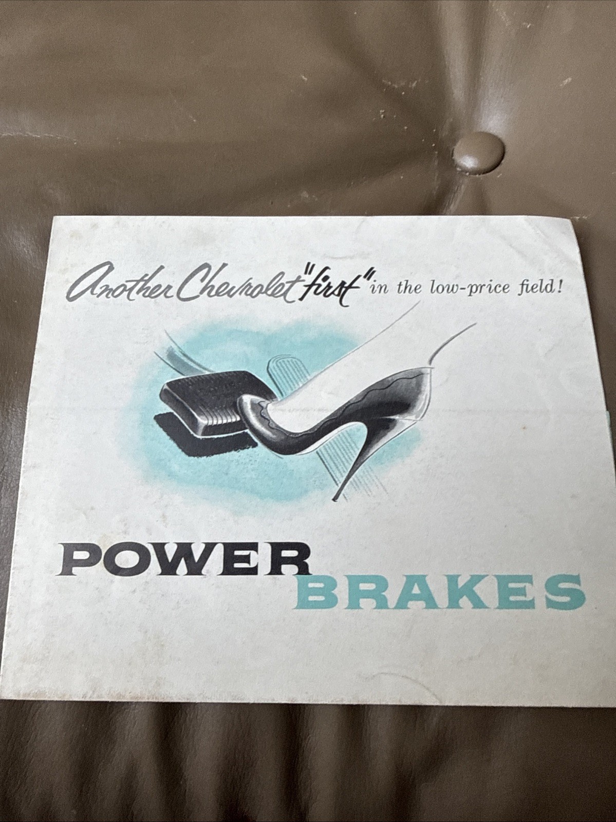 1954 Chevrolet Power Brakes Brochure - Rare