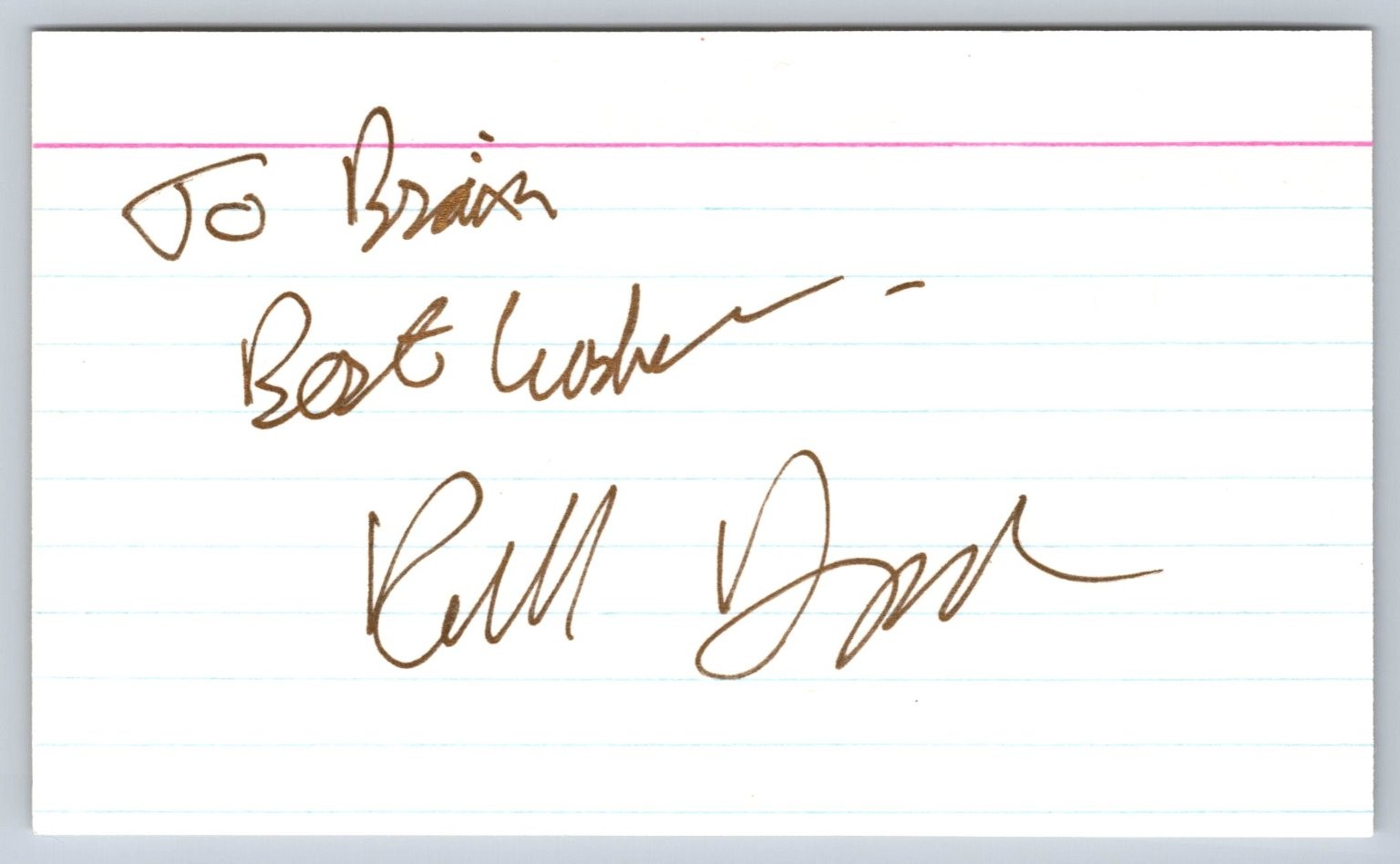 Richard Donner Autograph Signed Index Card Director Superman Goonies