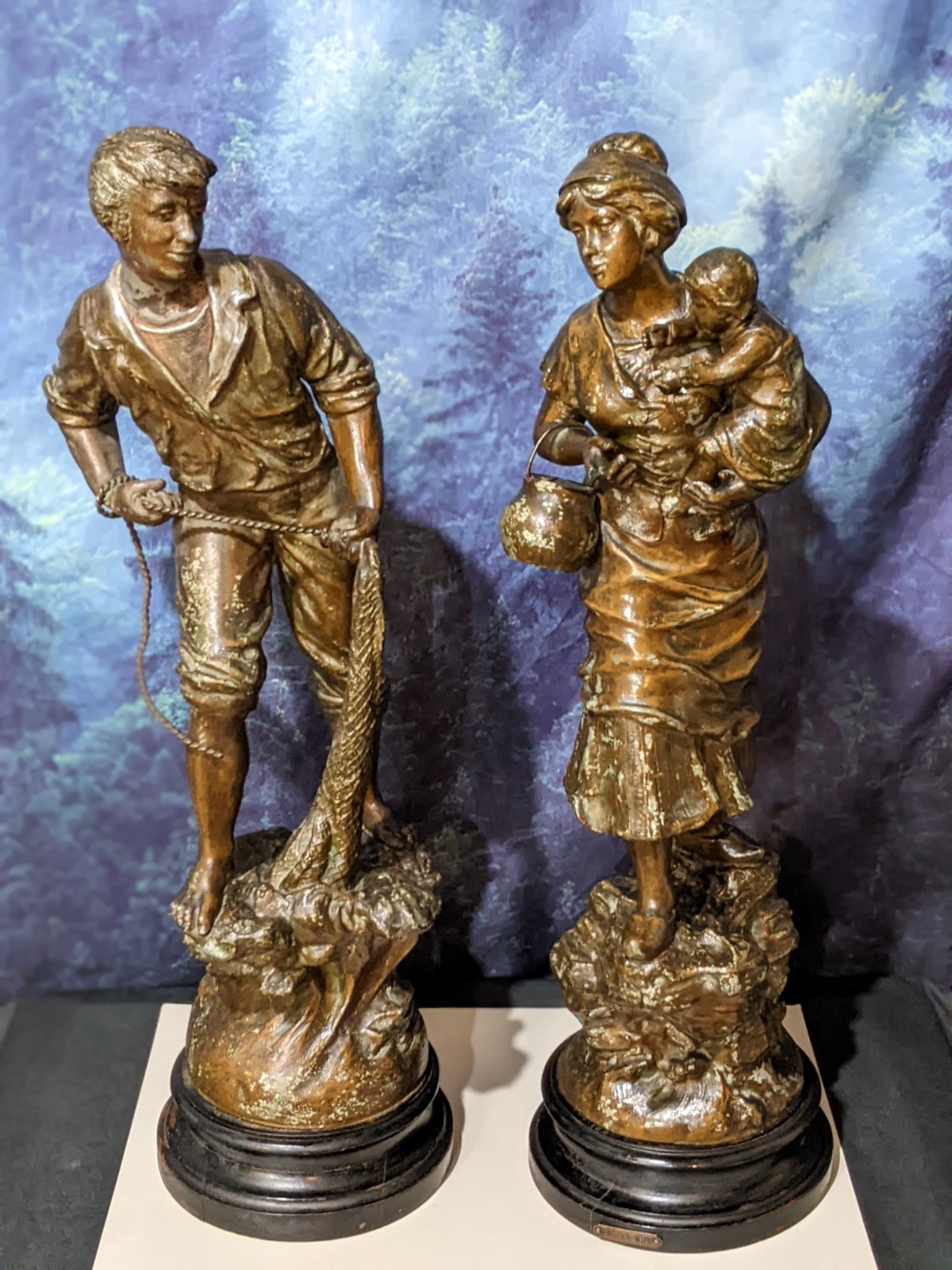 Vintage Bronze Statues 