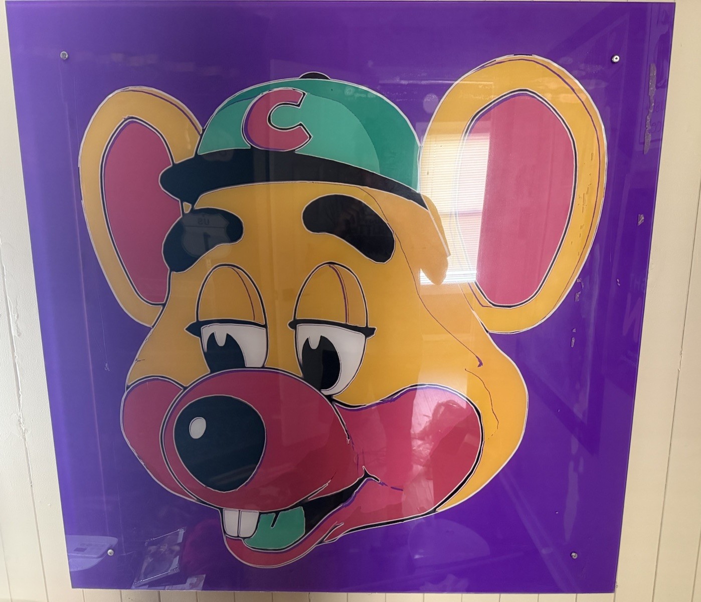 Chuck E. Cheeses Purple Pop Art “Warhol” (Large size) Chuck E. Cheeses Purple Pop Art “Warhol” (Large size)