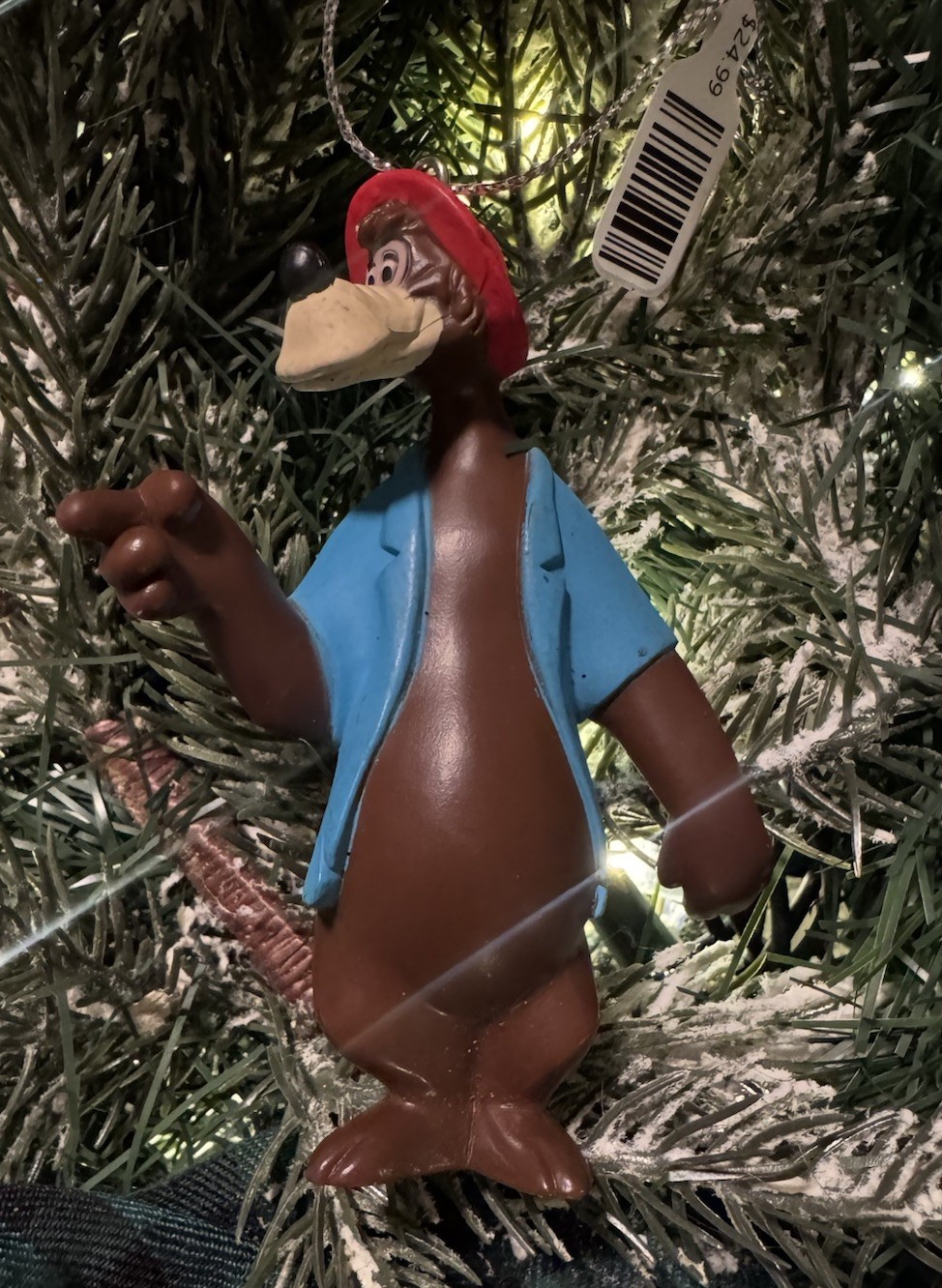 Vintage Brer Bear (1946 Disney Classic) Song of The South Christmas Ornament NEW