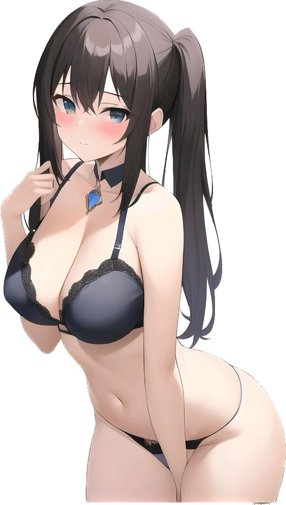Cute Brunette Bikini Girl 01 Weatherproof Anime Sticker 6
