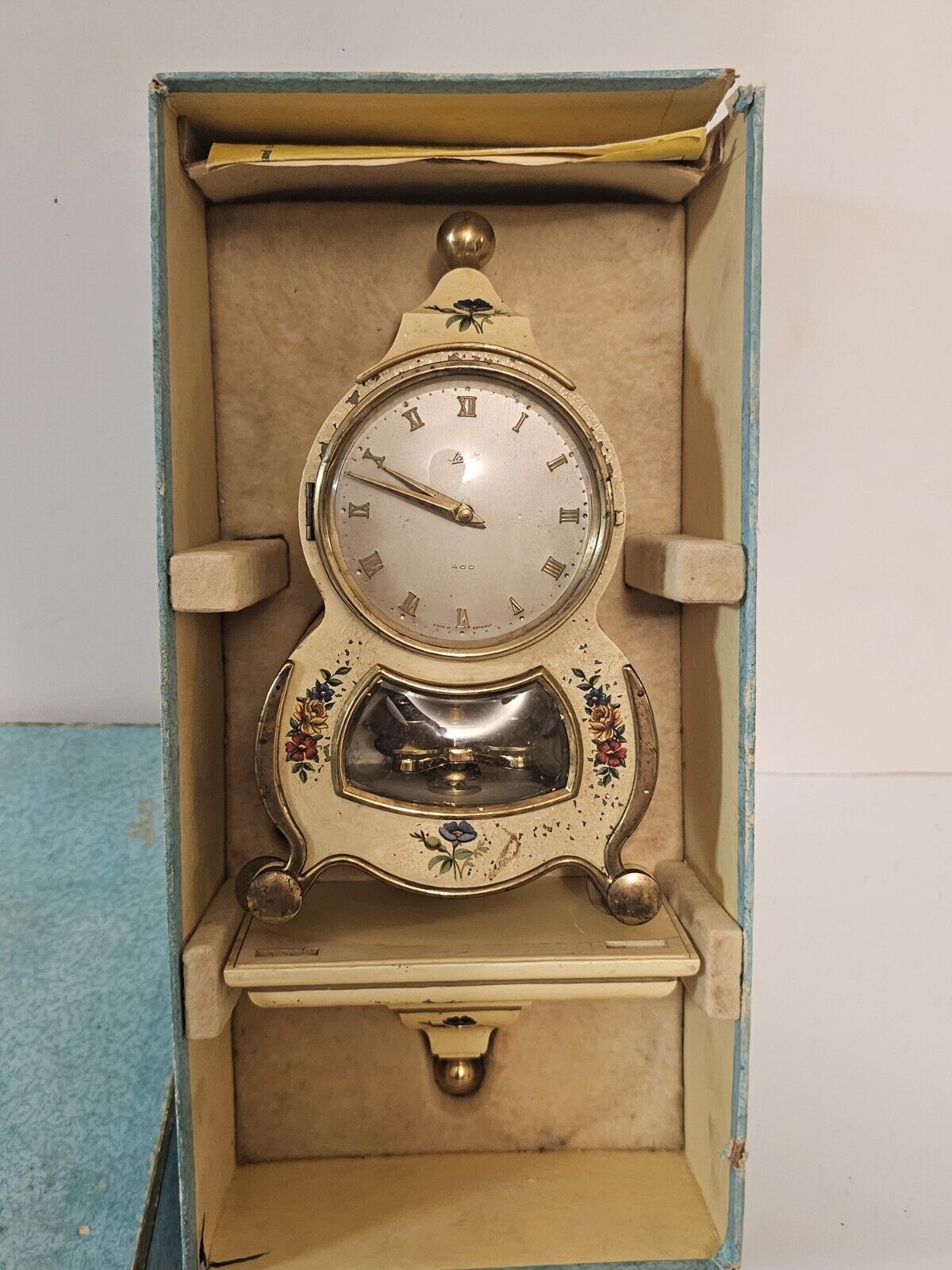 Vintage Schatz 400 Day Clock w/ Shelf, Instructions & Original Box RARE 