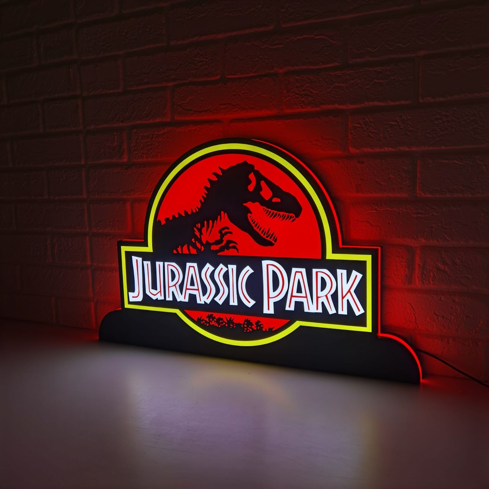 Jurassic Park Pinball Topper LED Lightbox - Roar into the Prehistoric Adventure