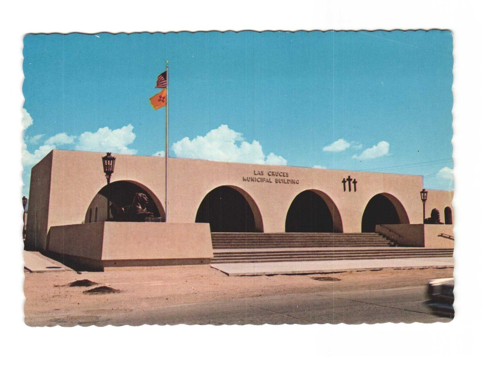 Las Cruces Municipal Building, Las Cruces NM vintage postcard unposted