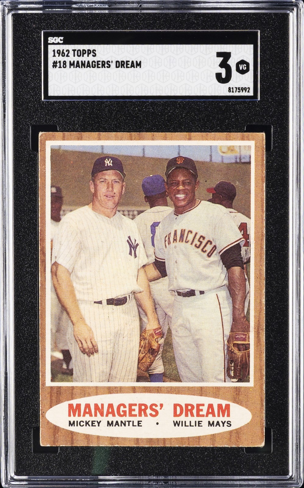 1962 TOPPS #18 MANAGER\'S DREAM SGC 3