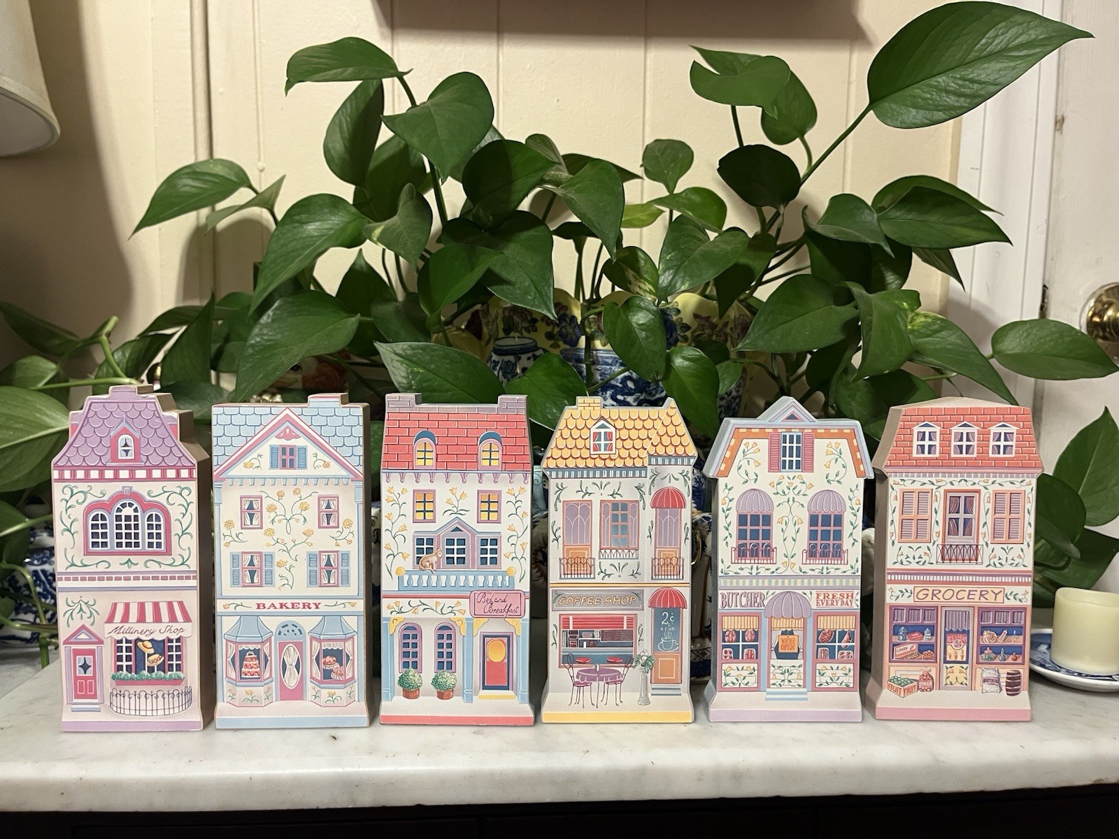 The Lenox Village Flats Full Set Of 6 1997 The Lenox Village Flats Full Set Of 6 1997