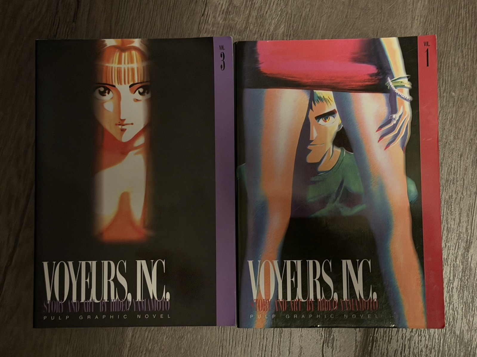 Voyeurs Inc Vol 1 and 3 Hideo Yamamoto English Manga Viz Media Volume