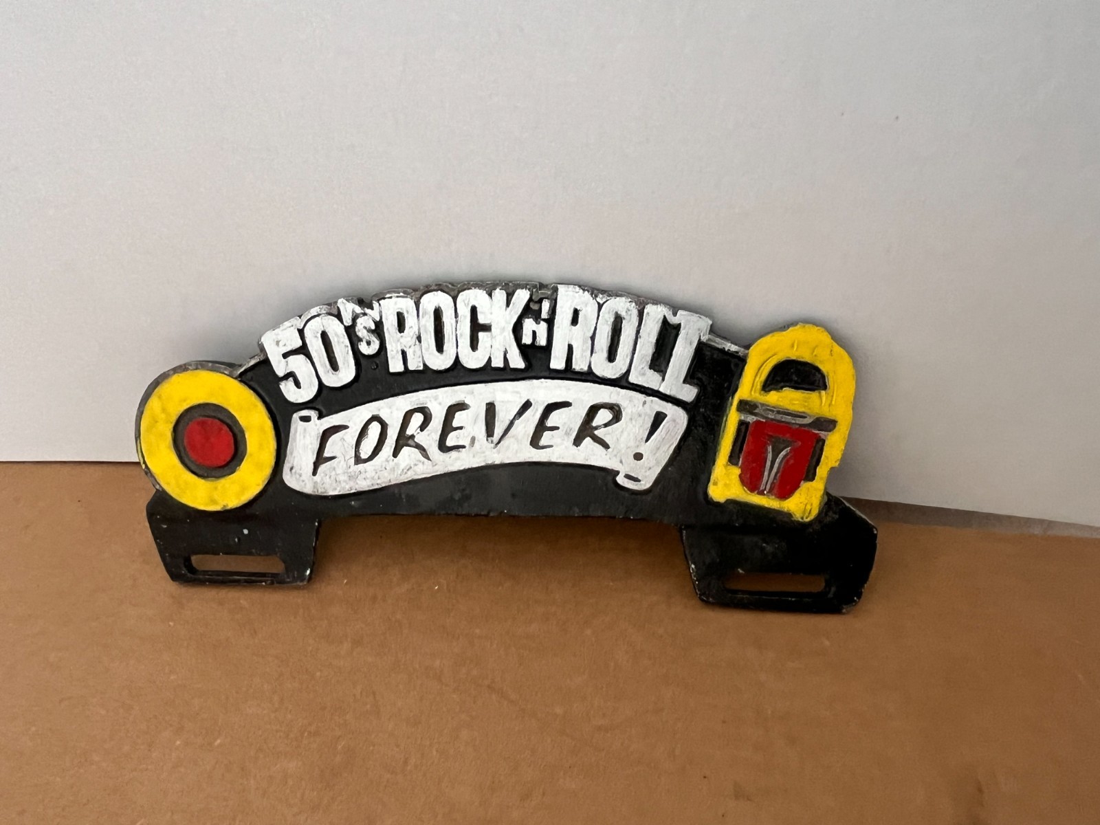 1950's Era 50's Rock n Roll Forever License Plate Topper