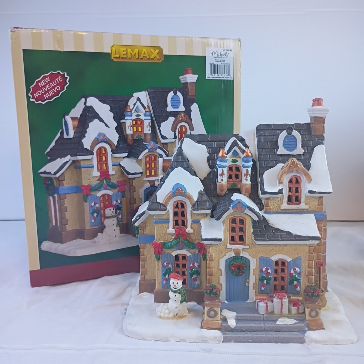 Lemax Pierre\'s Christmas Lighted Building 2013 Michaels New in Box 