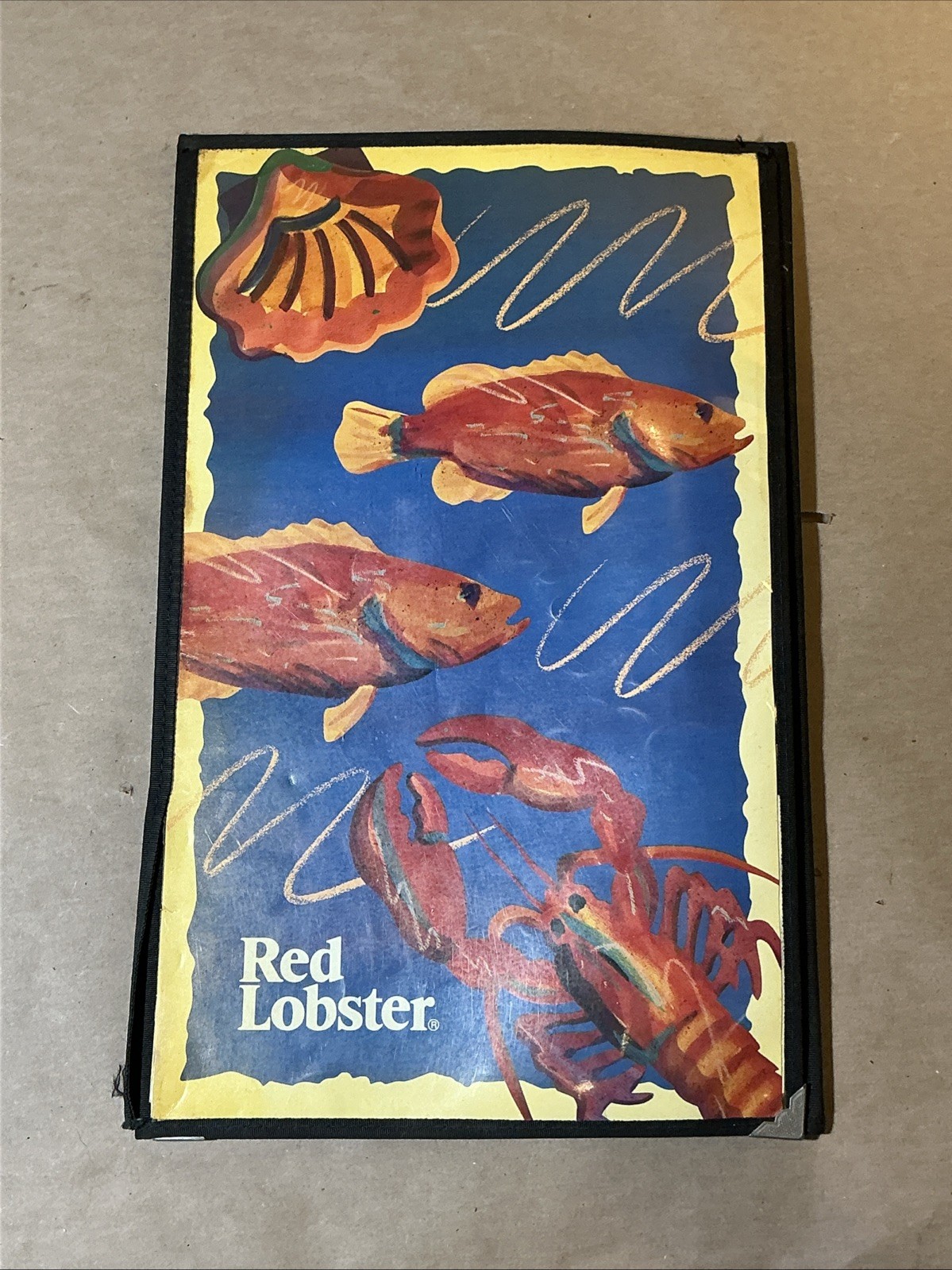 Vintage 1995 Menu Red Lobster As Is INV-AA56