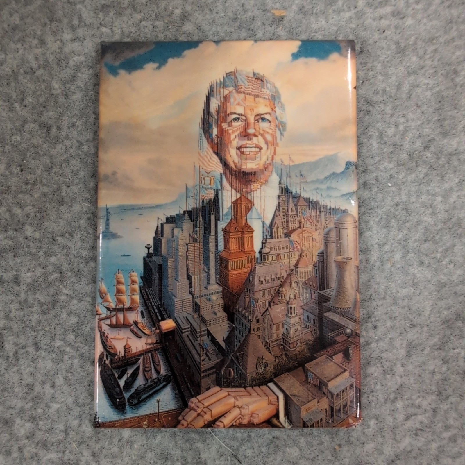 Jimmy Carter Octavio Ocampo Portrait Art Magnet Museum Library Surrealist City