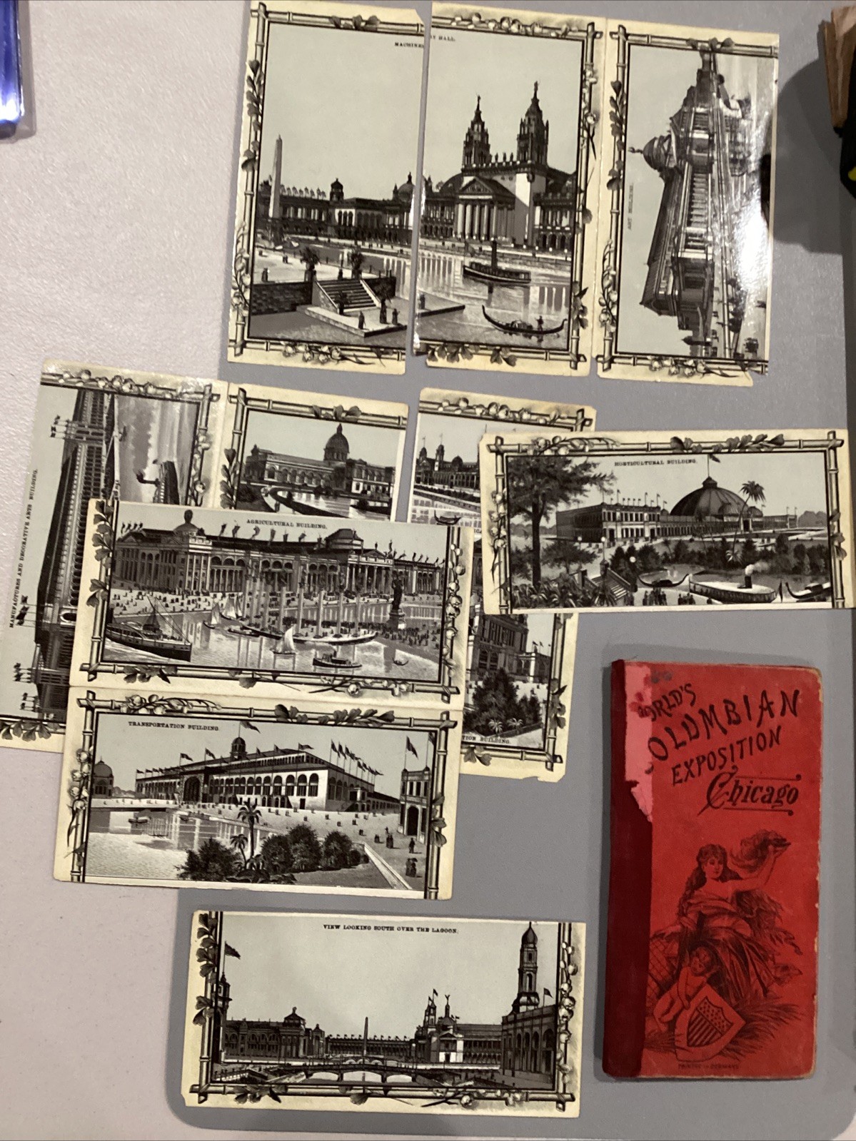 1892-1893 World’s Columbiana Exposition Chicago Flip Out View Book 