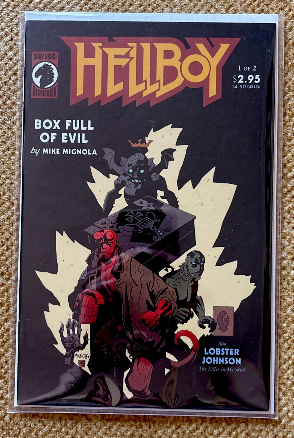 HELLBOY Box Full of Evil #1 Mike Mignola 1998 Dark Horse Comics