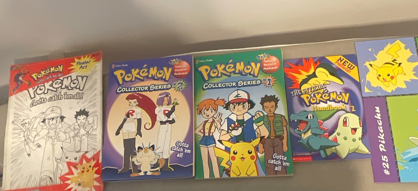 Golden Books Pokémon Collector Series #1 & #2 Stickers, Tattoos