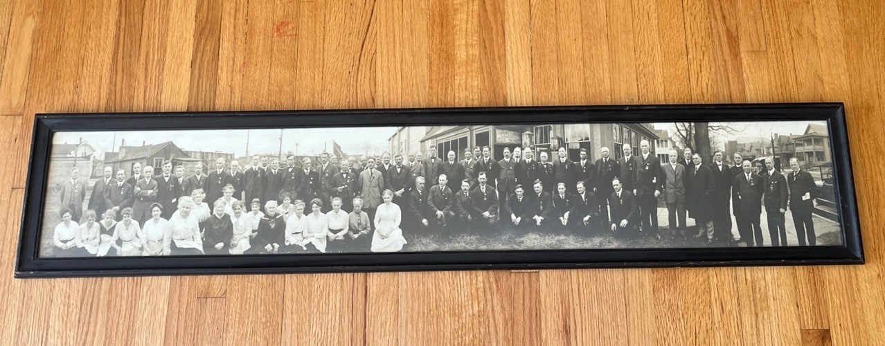 Antique Panoramic Photo MINNEHAHA COUNCIL NO. 1160 ROYAL ARCANUM 44.5\