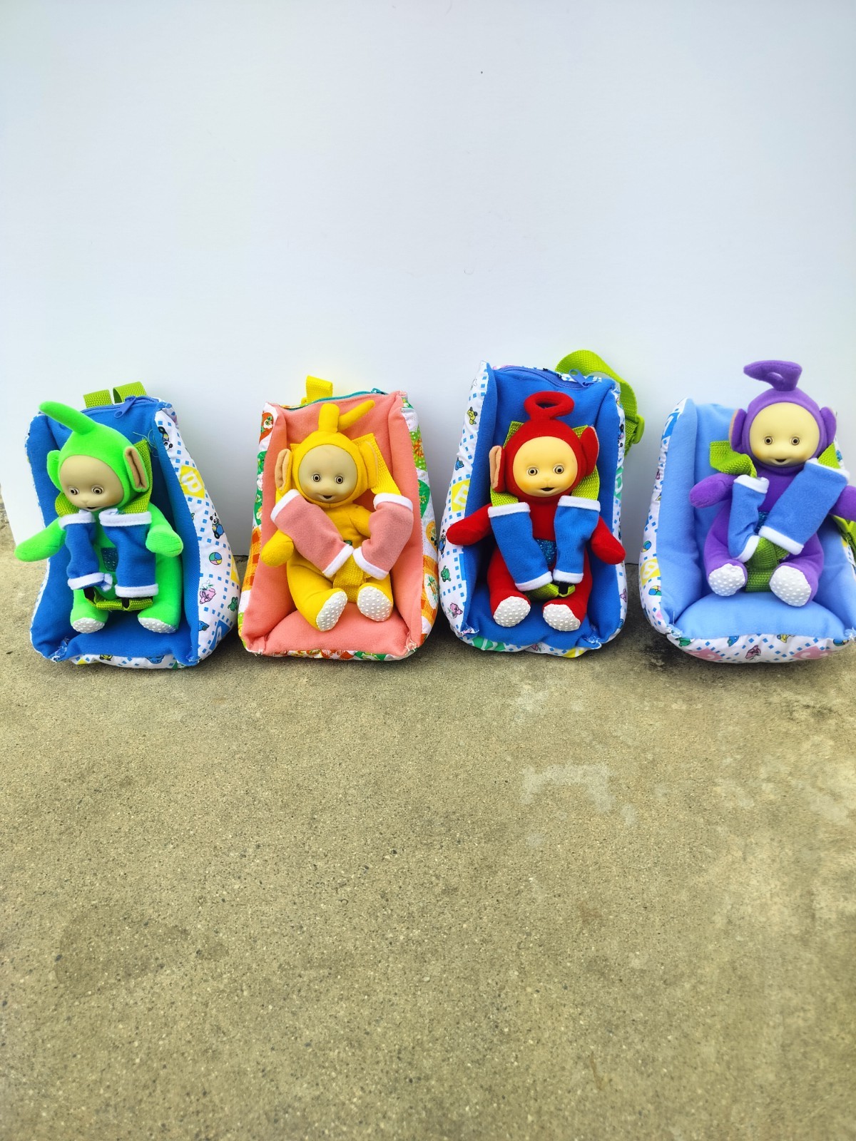 Teletubbies Full Set Of Main Characters Plush From 1990 Vintage
