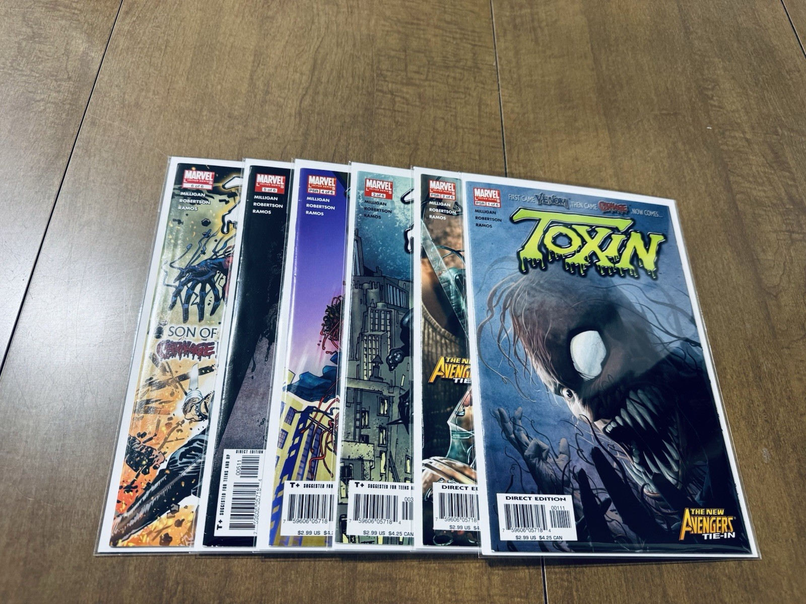 TOXIN 1-6 Full Run Set Venom Carnage Amazing Spider-Man VF/NM