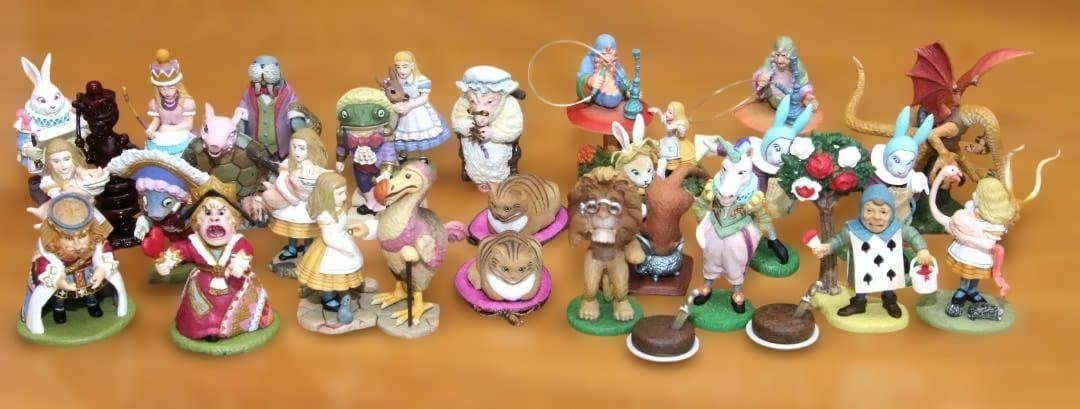 Alice in Wonderland Figure Lot - Kaiyodo