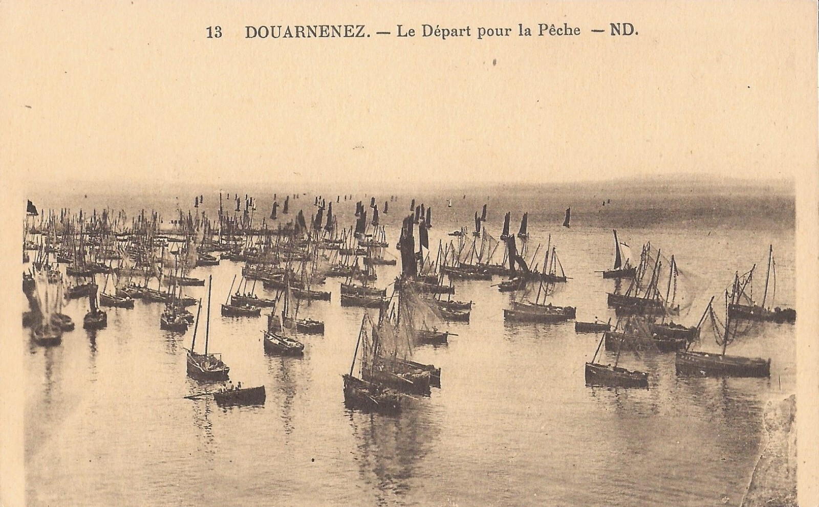 Douarnenez, FRANCE - Masted Fishing Fleet - Brittany