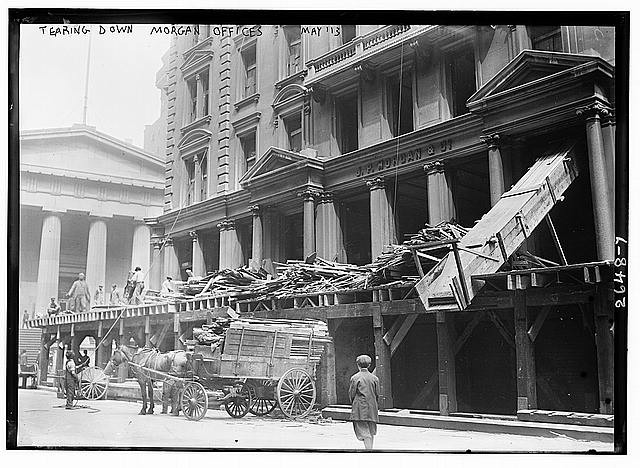Photo:New York City NY 1913 J.P. Morgan Bank 23 Wall Street Demolition