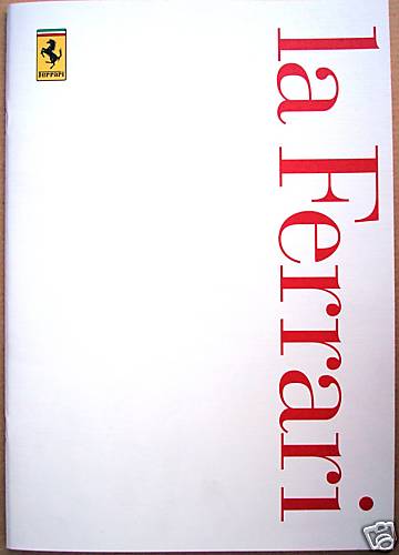 La Ferrari Full Line Car Brochure 1997