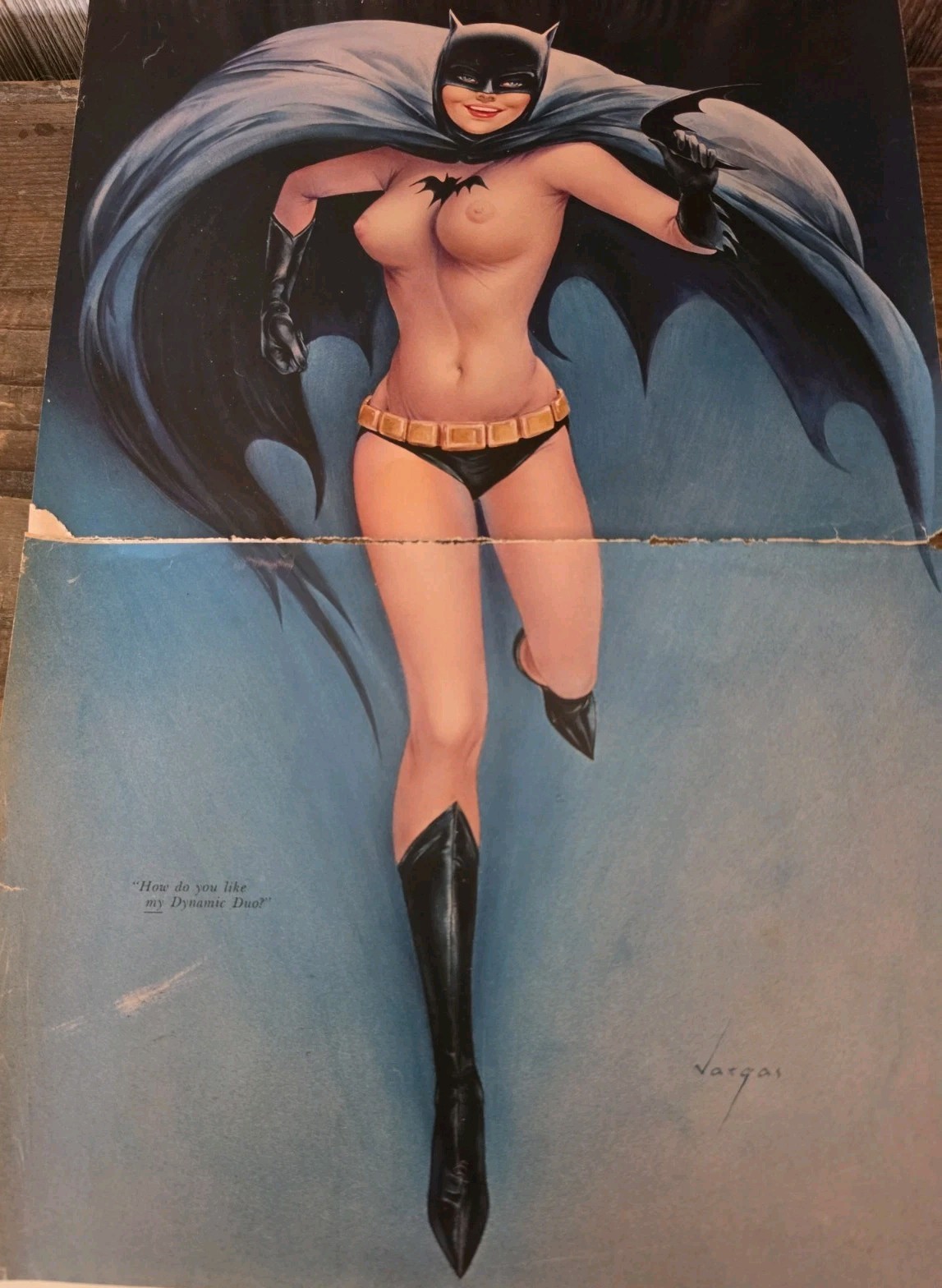 1966 Batgirl Poster Playboy☆ #359 Batman Vintage 60s RARE Vargas