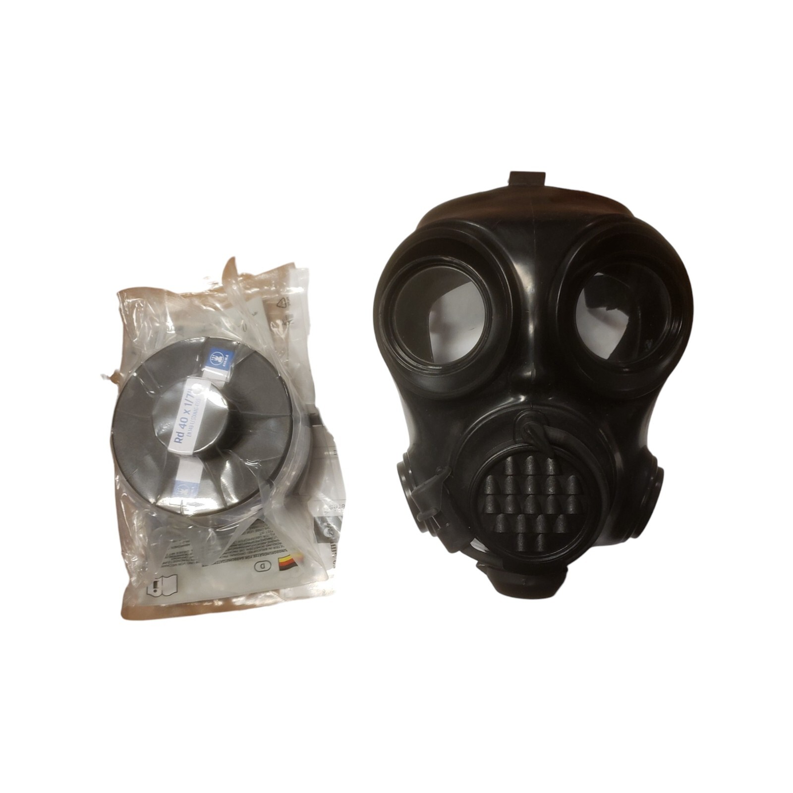 Czech Armed Forces OM-90 Adult Gas Mask w/Sealed Mask & Sealed Filter - Small