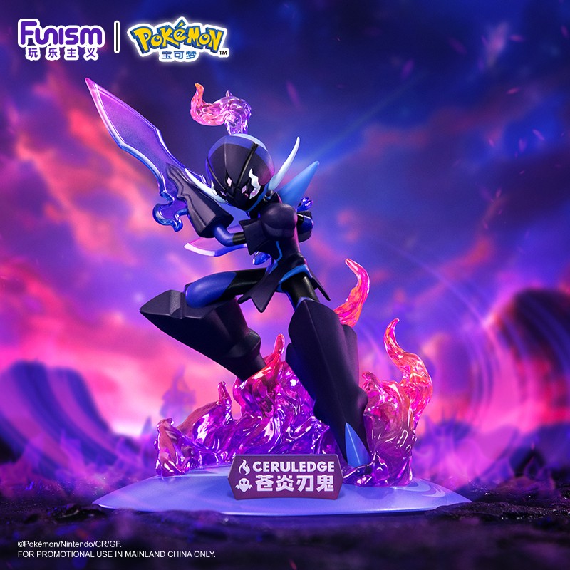 Anime Ceruledge Armarouge Resin Figure Model Statue Collection Decoration Toy