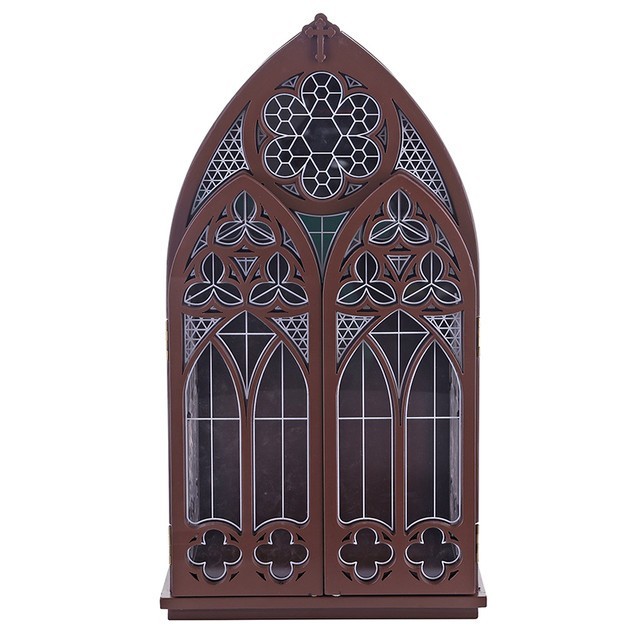 Gothic Reliquary Cabinet Church Storage Furniture New