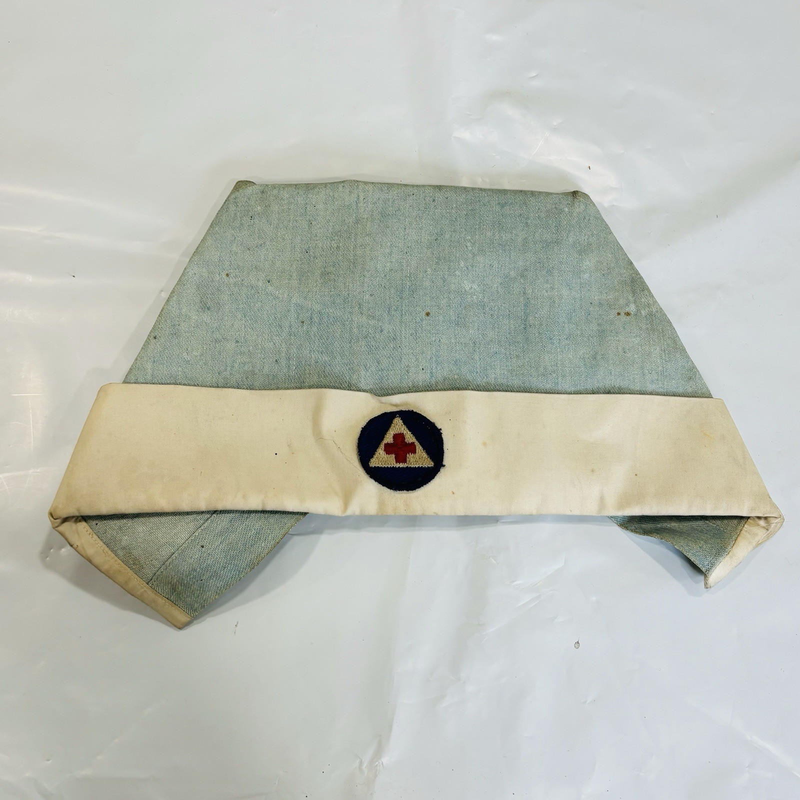 Vintage WWII Nurse Aide Cap Medical Women’s Uniform Officers Dress Hat