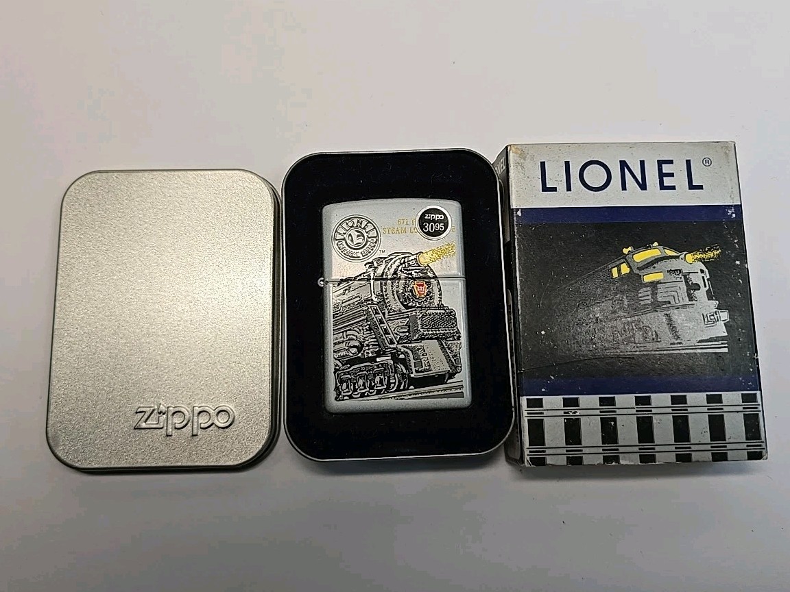 2000 ZIPPO LIONEL 671 TURBINE STEAM LOCOMOTIVE TRAIN LIGHTER/NIB UNFIRED 