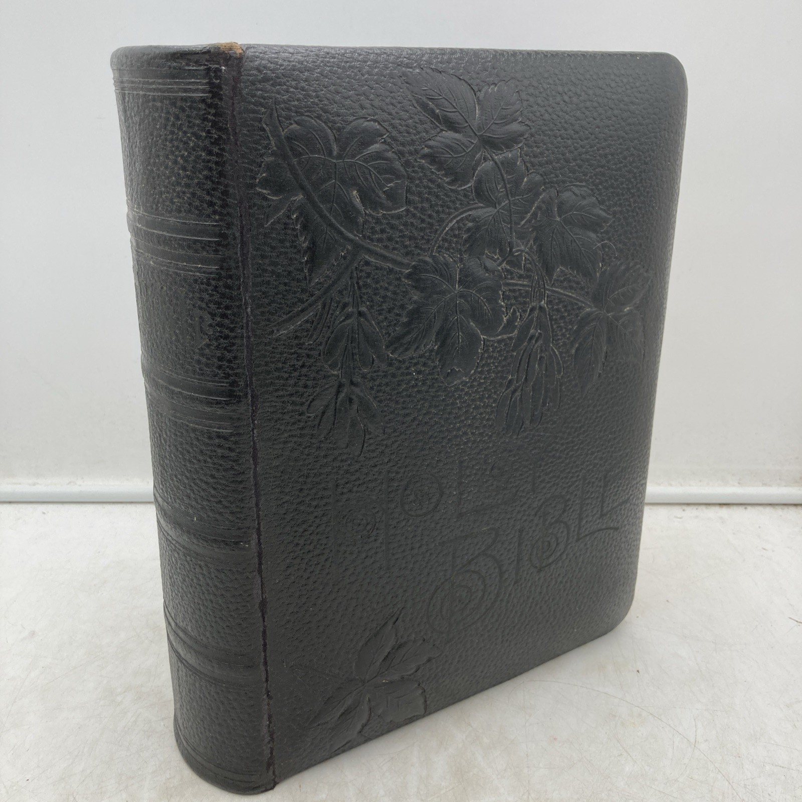 Vtg 1891 Holman Masonic IOOF Family Bible KJV Lithographs Unmarked Spine Wear