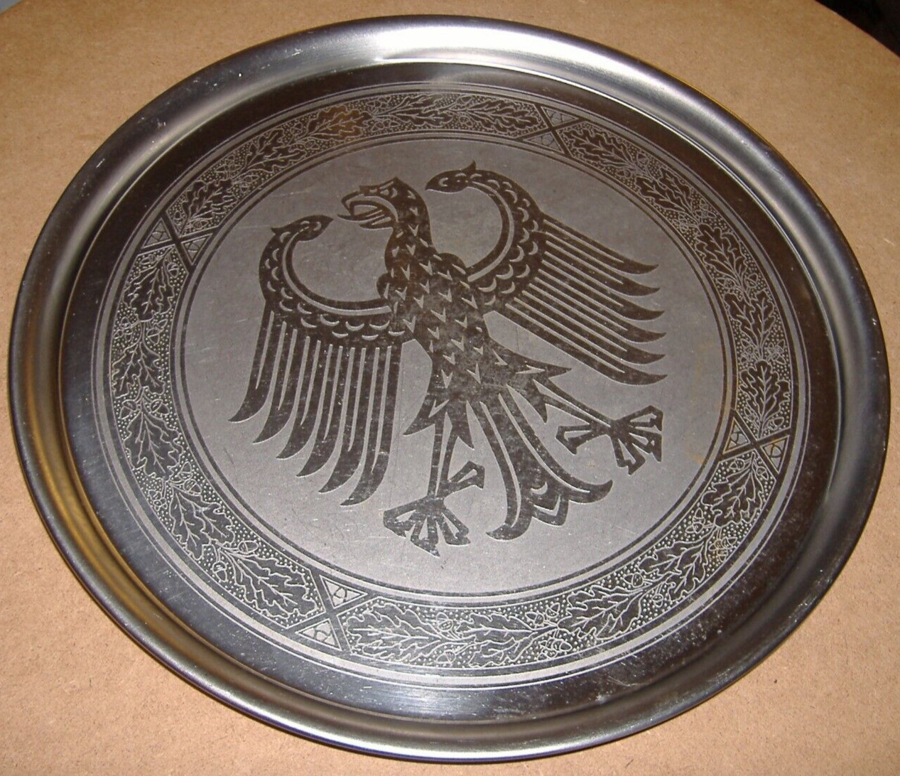 Vintage German WW2 Weimar Republic Serving Tray Germany Official Coat Of Arms