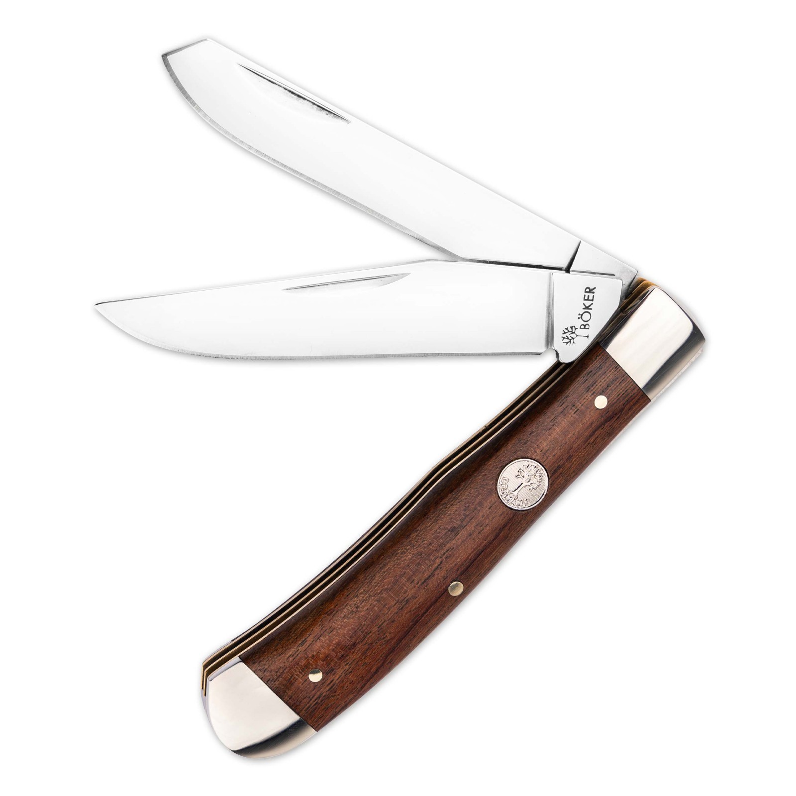 Boker Tree Brand 1095 Trapper 2 Blade Folding Pocket Knife 3.25