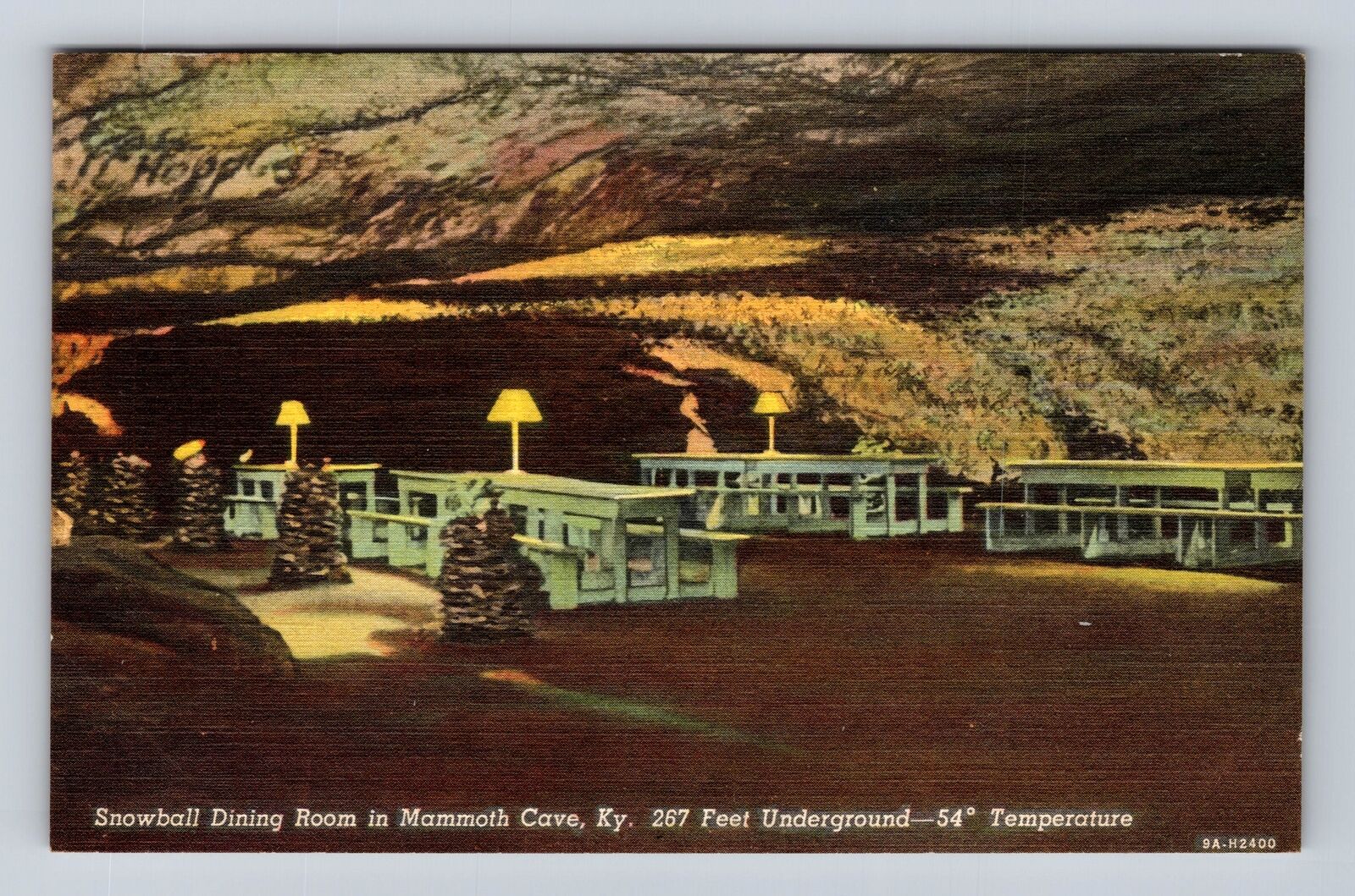 Mammoth Cave KY-Kentucky, Snowball Dining Room, Antique, Vintage Postcard