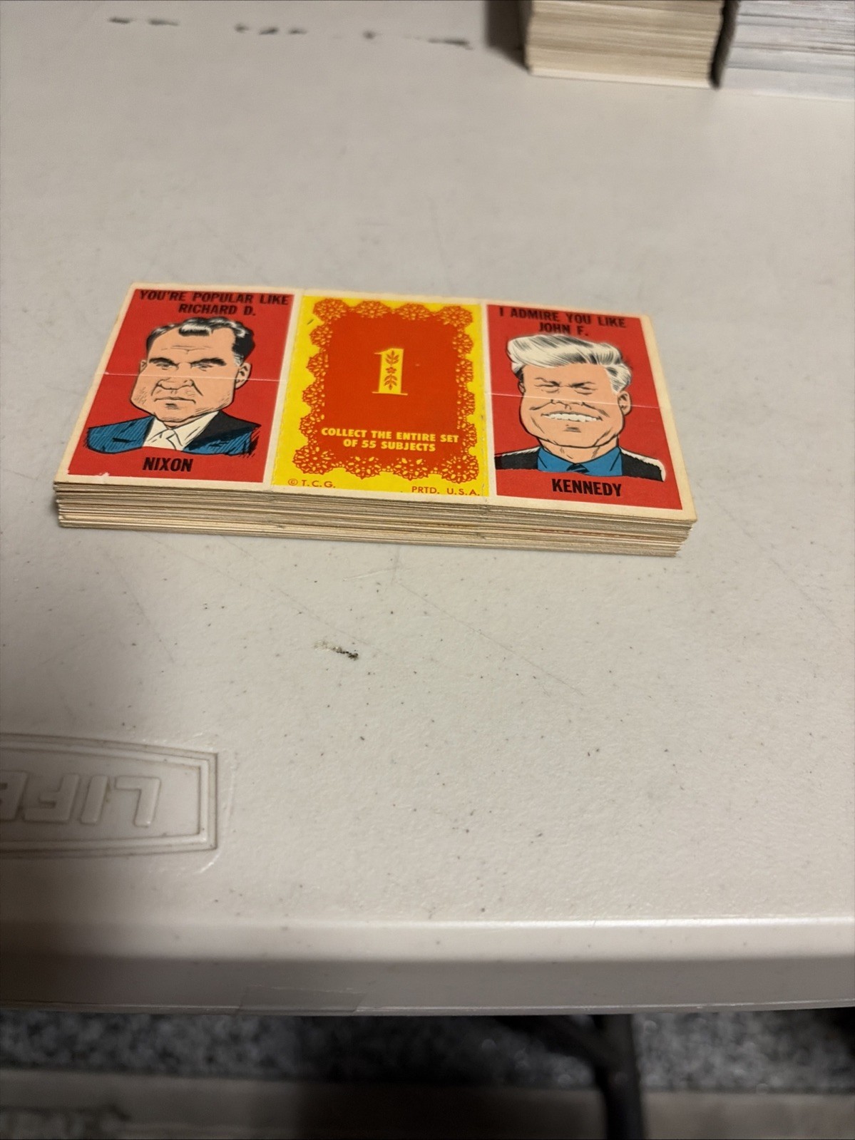 T.C.G. 1963 Topps Valentine Foldees Lot 32 Different Cards Non-Sport Babe Ruth