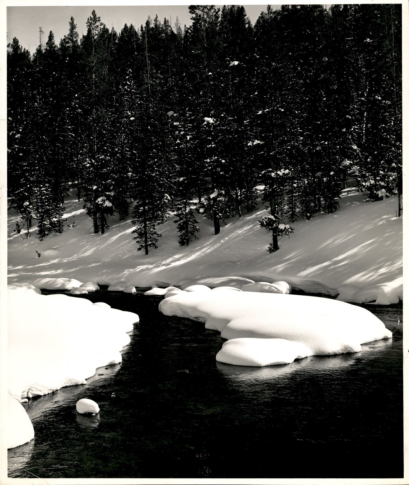 LD425 1967 Oversized Orig Photo GARDINER RIVER YELLOWSTONE NATIONAL PARK WYOMING