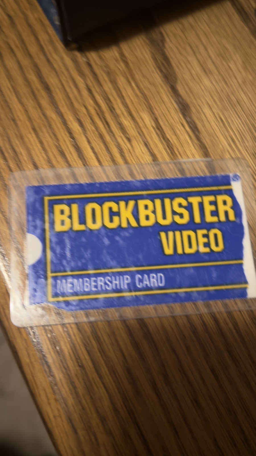 Rare Vintage 90’s Unique Blockbuster Membership Card VHS DVD History Rare Vintage 90’s Unique Blockbuster Membership Card VHS DVD History