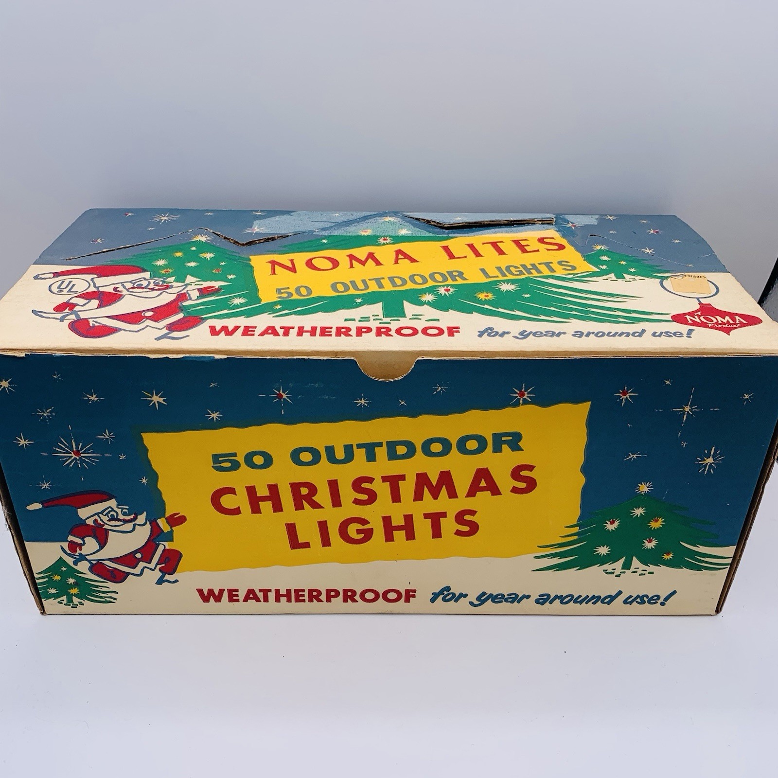 VINTAGE EMPTY NOMA Christmas Lights Box (Box Only) MCM Display Piece