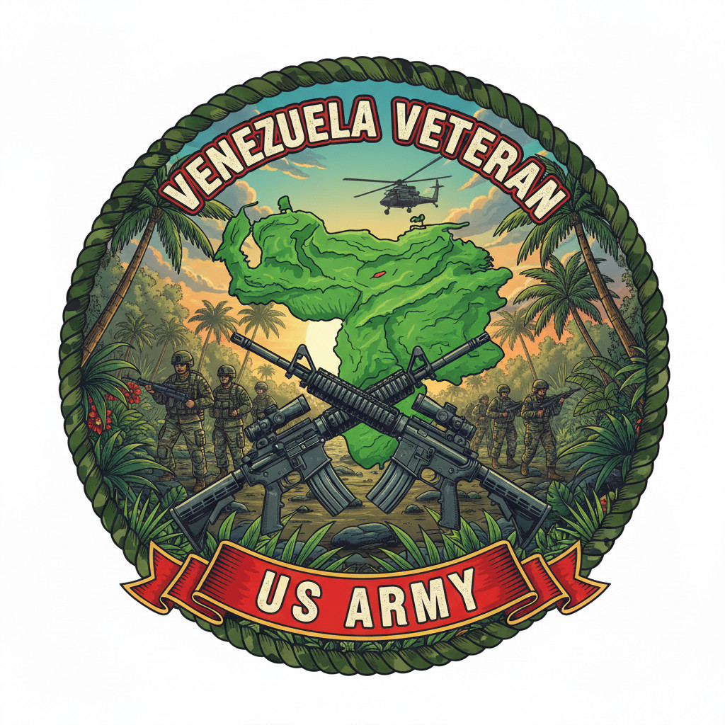 United States Army Venezuela Veteran Soldier USAR Military Graphics Decal 5