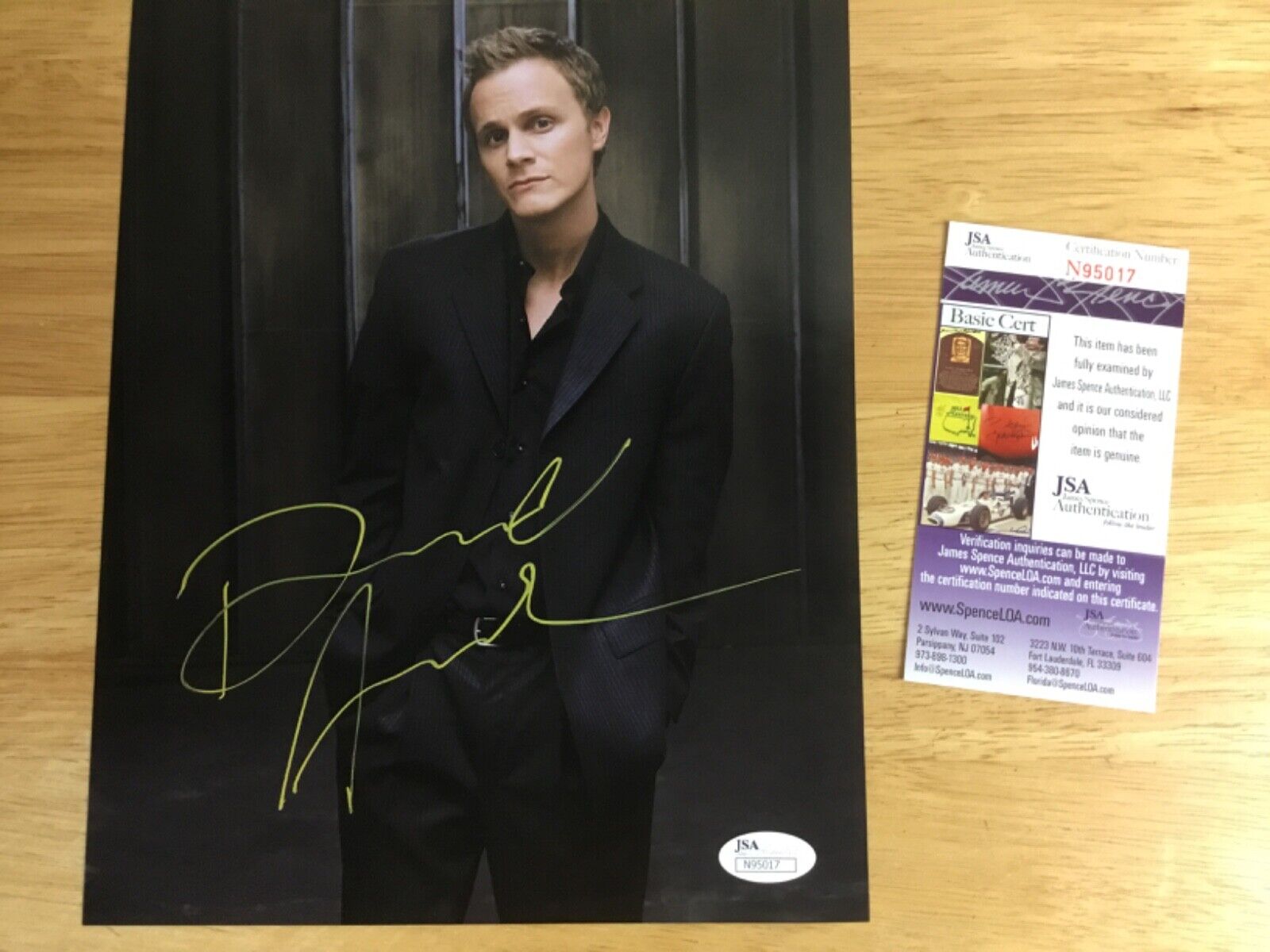 (SSG) DAVID ANDERS Signed 8X10 Color Photo \