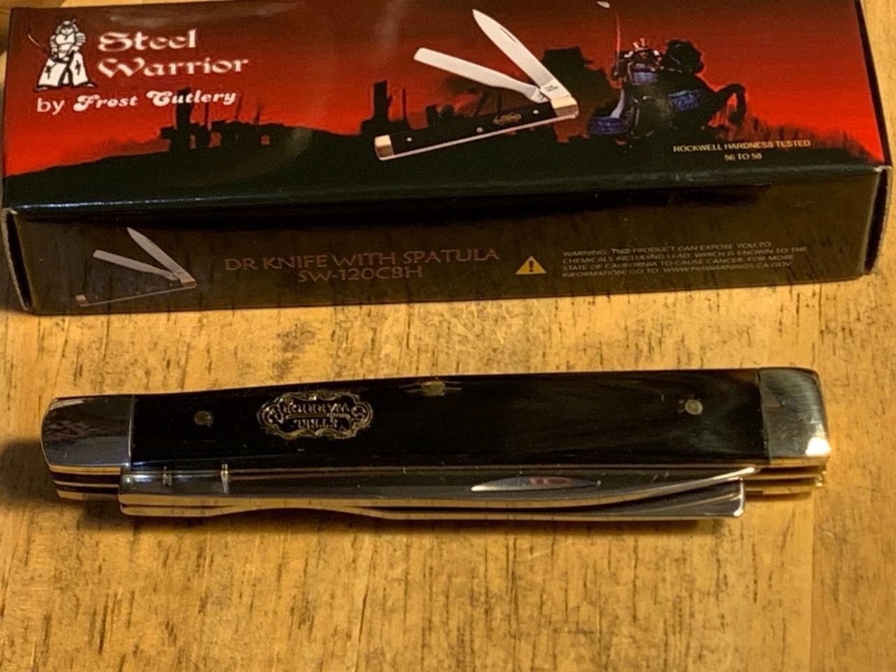 Frost Steel Warrior Buffalo Horn Doctors Knife 3 3/4\