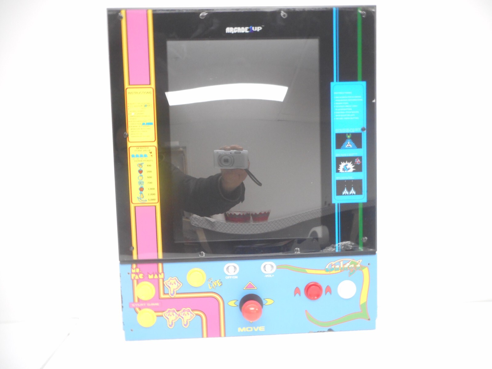 Arcade1Up Class of 81' Deluxe Arcade Game - Ms.Pac-Man Galaga SCREEN Control ONL