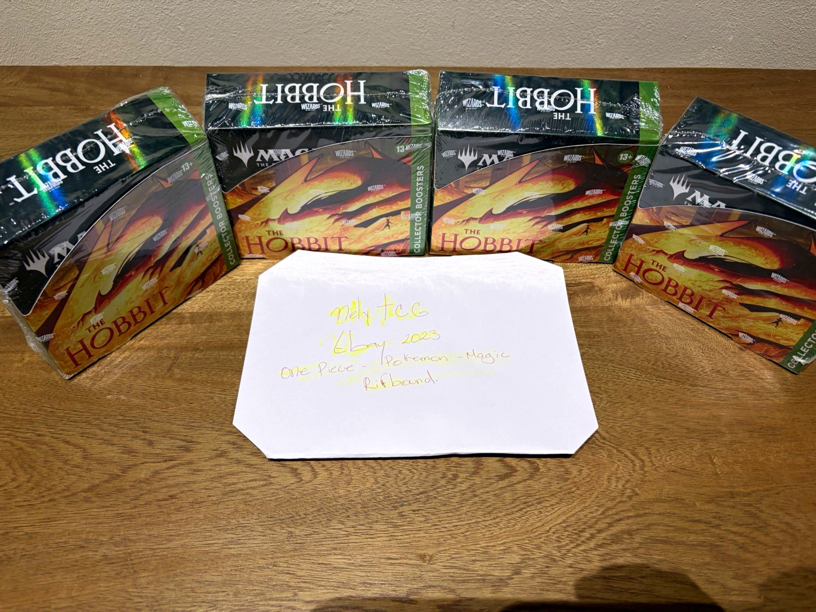 Wizards of the Coast The Hobbit Collector Booster Box Lot (4) Sealed