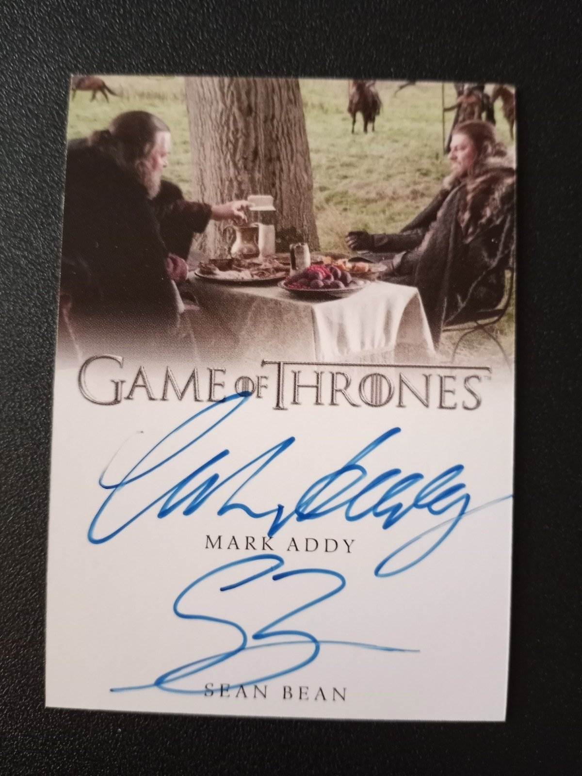 2017 Rittenhouse Game Of Thrones Mark Addy Sean Bean Full Bleed Autograph Auto